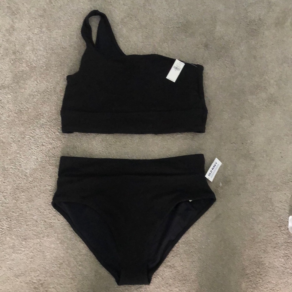 Old Navy two piece black swimsuit never worn with tags